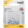 National #14 Zinc Finish Ceiling Hook (10-Pack)
