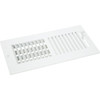 Home Impressions 4 In. x 10 In. White Steel Wall Register 2SW1004WH-B 402591