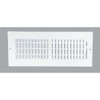 Home Impressions 4 In. x 12 In. White Steel Wall Register 2SW1204WH-B