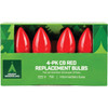 Home Impressions C9 Red Ceramic 125V Replacement Light Bulb (4-Pack) 900893 900893