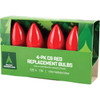 Home Impressions C9 Red Ceramic 125V Replacement Light Bulb (4-Pack) 900893 900893