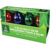 Home Impressions C9 Multi Twinkle 125V Replacement Light Bulb (4-Pack) 905195 905195
