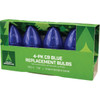 Holiday Wonderland C9 Blue Transparent 125V Replacement Light Bulb (4-Pack) 906581 906581