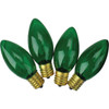 Home Impressions C9 Green Transparent 125V Replacement Light Bulb (4-Pack)