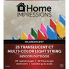 Home Impressions Transparent Multi 25-Bulb C7 Incandescent Light Set 905429 905429