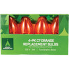 Home Impressions C7 Orange Transparent 125V Replacement Light Bulb (4-Pack) 905220 905220