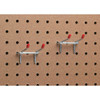 2 In. Double Arm Safety Tip Straight Pegboard Hook (2-Count) 216062 216062