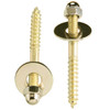 Do it Best 2-1/2 In. x 1/4 In. Brass-Plated Steel Toilet Screws (2 Ct.)