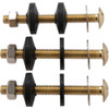 Do it Best 5/16 In. x 3 In. Brass, Sponge Rubber Tank Bolts (3 Pack)