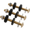 Do it Best 5/16 In. x 3 In. Brass, Sponge Rubber Tank Bolts (3 Pack) IB835-181