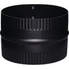 Imperial 24 Ga. 6 In. Black Single-Wall Stove Pipe Union Connector BM0047