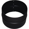 Imperial 24 Ga. 6 In. Black Single-Wall Stove Pipe Union Connector BM0047 416592