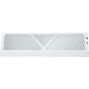 Home Impressions 18 In. White Steel Baseboard Diffuser 1BB1800WH 402559