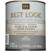 Best Look 1 Qt. White Heavy-Duty Acrylic Latex Satin Porch & Floor Enamel