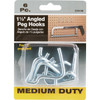 1-1-2 In. Angled Pegboard Hook (6-Count) 216100 216100