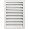 AirVent 12" x 18" Rectangular White Gable Attic Vent
