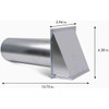 Dundas Jafine 4 In. Aluminum Dryer Vent Hood PVB4EAL Pack of 12 265331