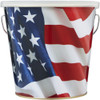 Tiki 16 Oz. 1-Wick American Flag Citronella Candle Bucket 1412122 740272