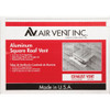 Airhawk 50 In. Mill Aluminum Square Roof Vent RVA51ML Pack of 9 102865
