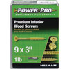 Power Pro 1lb 9x3 Wood Screw 48584V4 766333
