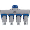 Best Garden Aluminum 4-Way Connector Hose Shutoff Manifold 37094 731027