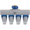 Best Garden Aluminum 4-Way Connector Hose Shutoff Manifold 37094