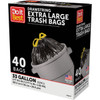 Do it Best 33 Gal. Extra Large Black Trash Bag (40-Count) 608440 608440