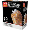 Do it Best 33 Gal. Extra Large Clear Trash Bag (60-Count) 647918 647918