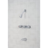 Home Impressions Chrome 3-Handle Metal Knob Tub & Shower Faucet F30K4507CP-JPA9 400699