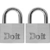 Do it 1-1/2 In. Aluminum Keyed Padlock (2-Pack) 1840TDIB