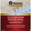 Home Impressions Pure White 25-Bulb C9 LED Light Set