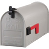Gibraltar Grayson T1 Gray Steel Rural Post Mount Mailbox ST1000AM