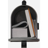 Gibraltar Grayson T1 Gray Steel Rural Post Mount Mailbox