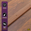 M-D Building Products 3 In. x 36 In. Unfinished Hardwood Seam Binder with Screws 85613 285226
