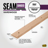 M-D 1-1-4"x3' Hdw Unf Sm Bnd 85233 272604