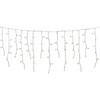 J Hofert Multi 100-Bulb Mini Incandescent Icicle Light Set with White Wire