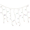 J Hofert Multi 100-Bulb Mini Incandescent Icicle Light Set with White Wire 1762-20 903639