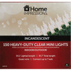 Home Impressions Clear 150-Bulb Heavy-Duty Mini Incandescent Light Set