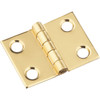 National Hardware 3/4 In. x 1 In. Brass Medium Decorative Hinge (2-Pack)