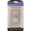 Amerelle 1-Gang Stamped Steel Outlet Wall Plate, Brushed Brass 154D 507806