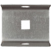 National Hardware Galvanized Box Rail Steel Barn Door Rail End Cap N104-307 708097