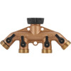 Best Garden Brass 4-Way Hose Shutoff Manifold 59021DH 729970