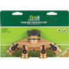 Best Garden Brass 4-Way Hose Shutoff Manifold 59021DH 729970