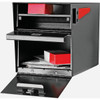 Mail Boss Black Steel Locking Security Post Mount Mailbox 7106 240313
