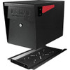 Mail Boss Black Steel Locking Security Post Mount Mailbox 7106 240313