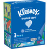 Kleenex Trusted Care 160 Count 2-Ply White Facial Tissue (3-Pack) Pack of 12