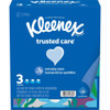 Kleenex Trusted Care 160 Count 2-Ply White Facial Tissue (3-Pack) Pack of 12 54303 601835
