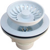 Lasco 3-1/2 In. Heavy-Duty Basket Strainer Assembly, White 03-1059W