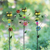 Alpine 36 In. Metal Frog Garden Stake Lawn Ornament LJJ1024A Pack of 9 838255
