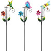 Alpine 36 In. H. Metal Stake Decorative Glass Rain Gauge LJJ798A Pack of 12